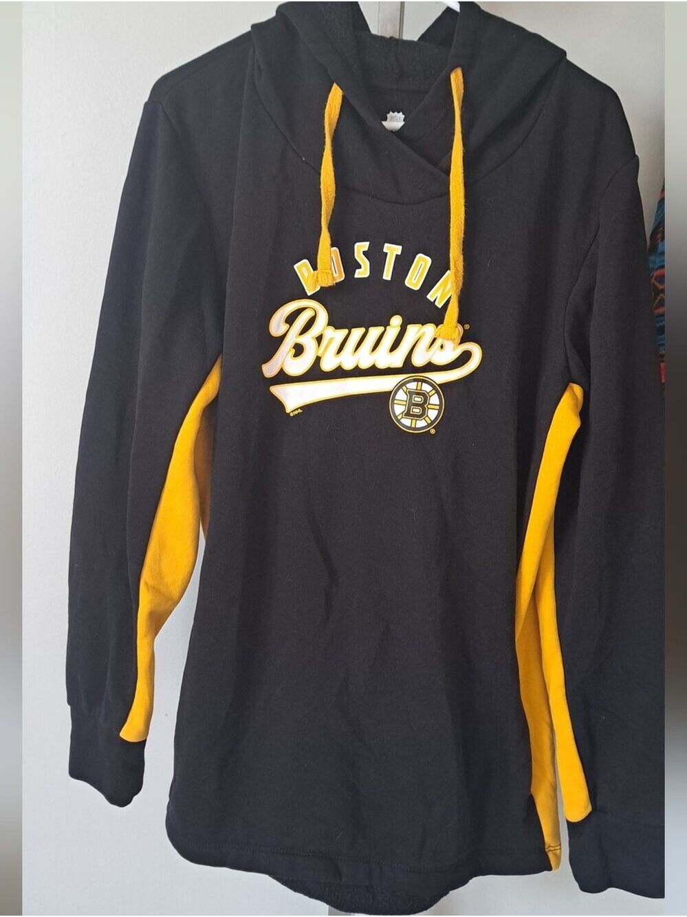 Ladies NHL FANATICS BOSTON BRUINS pullover hooded sweater kangaroo pouch XL